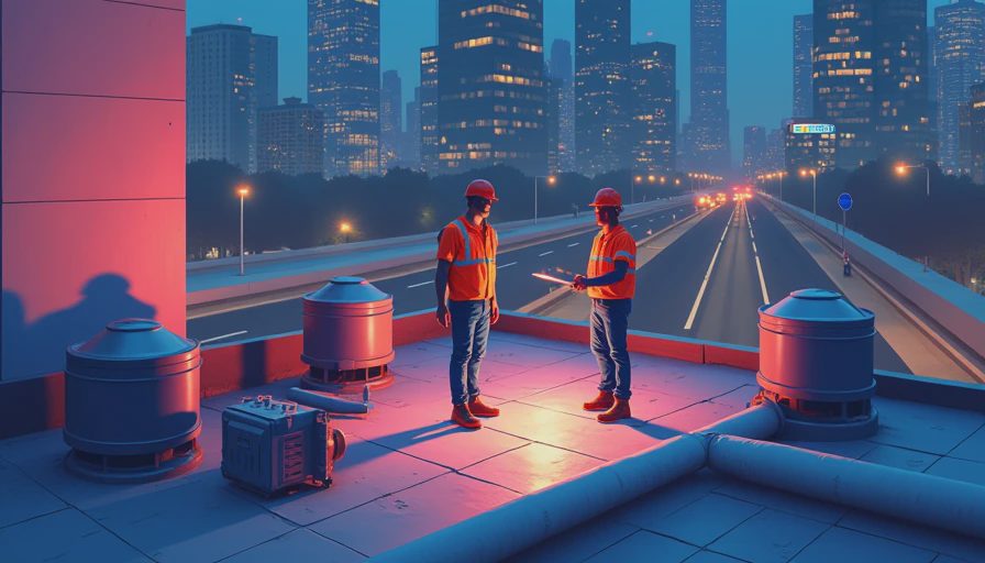 Illustration for commercial roofing