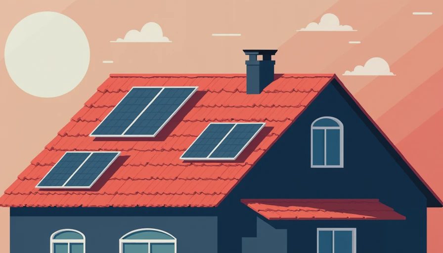 Illustration for roof tiles roof