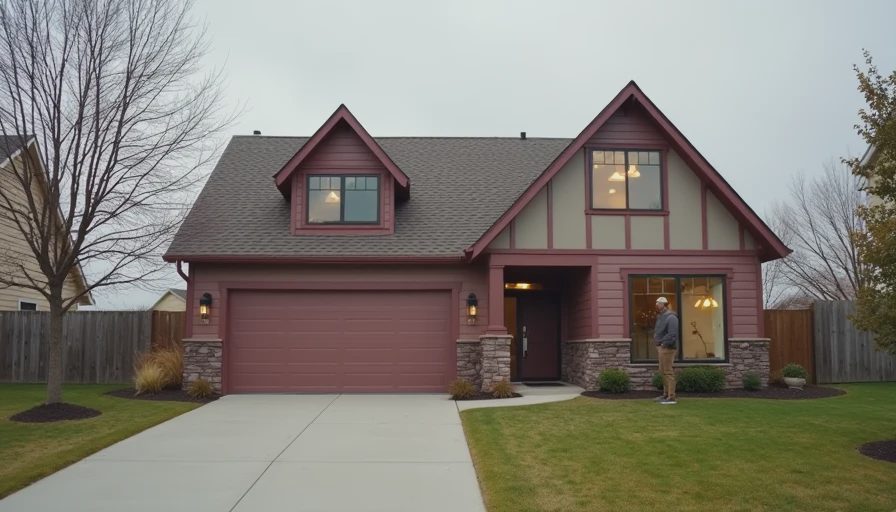 Visual context for gambrel roof