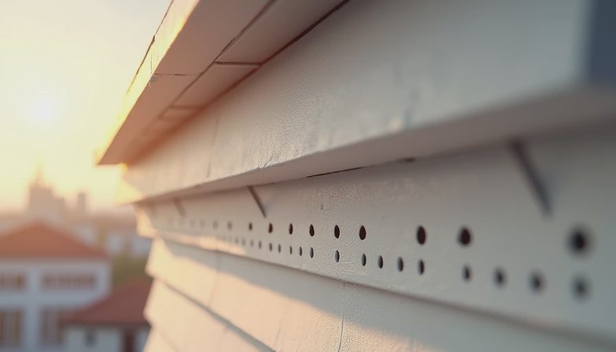 Visual context for vinyl soffit