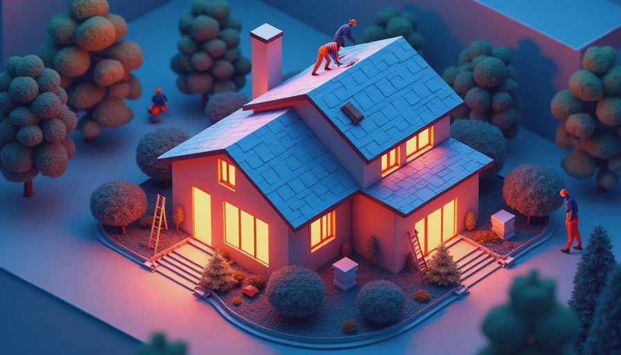 Illustration for roof underlayment